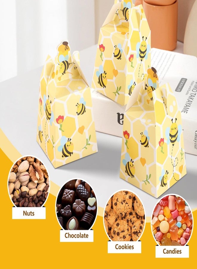 Cyblinia 50 Pieces Paper Bee Candy Boxes Beehive Gift Boxes Bumble Bee Favor Boxes for Wedding Birthday Party Decorations - Image 5